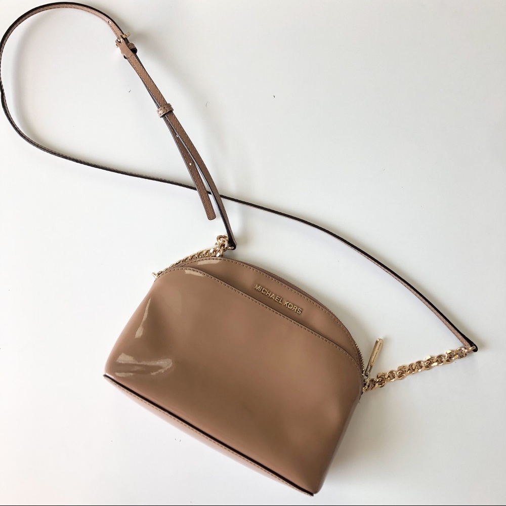 Michael Kors Crossbody Purse with gold accents